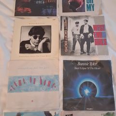 Ten 7" vinyl singles - job lot