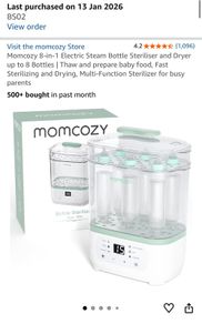 Momcozy electric 8 in 1 bottle steriliser