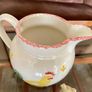 Laura Ashley Hens Ceramic Water or Milk Jug Spongeware Design 1995 Image 10