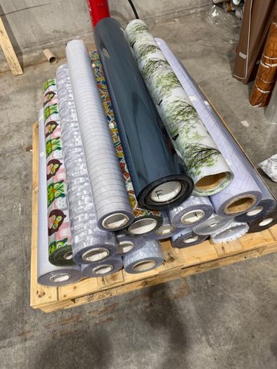 Rolls of Frosted and Patterned Window Films - over 1000 Meters