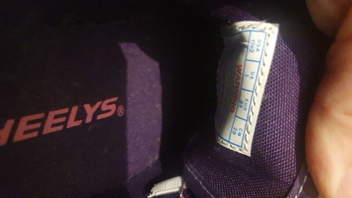 Heelys Shoes Snazzy X2 Purple Multi Rainbow UK Size 1