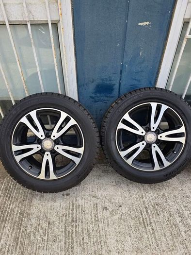 16" Mercedes 5x112 Black & Silver