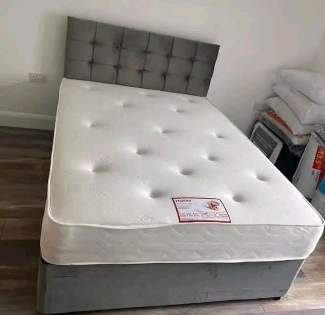 New Stylish single ,Double 4ft, 4ft6, King 5ft And 6ft Superking Sizes Divan Beds Instock. Drawers And Optional Tufted Mattresses Available. Free Delivery