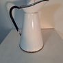 White Enamel Water Pitcher Image 3