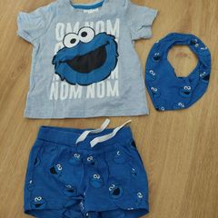 H&M Sesame Street Cookie Monster set