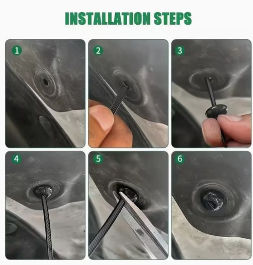 200pcs Heavy-Duty Self-Locking Nylon Cable Ties, Thickened High-Strength UV-Resistant Fasteners with Tool-Free Locking Mechanism, Durable and Flexible,