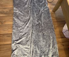 crushed Grey velvet curtains