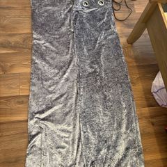 crushed Grey velvet curtains