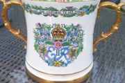 V large Hammersley bone china ER2 1952 loving cup