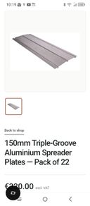 Underfloor heating spreader plates