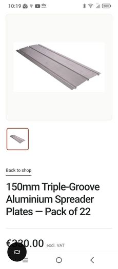 Underfloor heating spreader plates