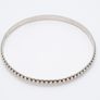Studded Edge Sterling Silver Bangle Image 2