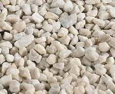 white garden pebbles