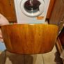Large solid wooden serving bowl Image 4