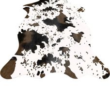 Cow Print Rug Faux Cowhide Area Carpet Animal Print Mat for Living Room Bedroom kitchen Non-Slip 3.6x2.5FT (FREE POSTAGE)