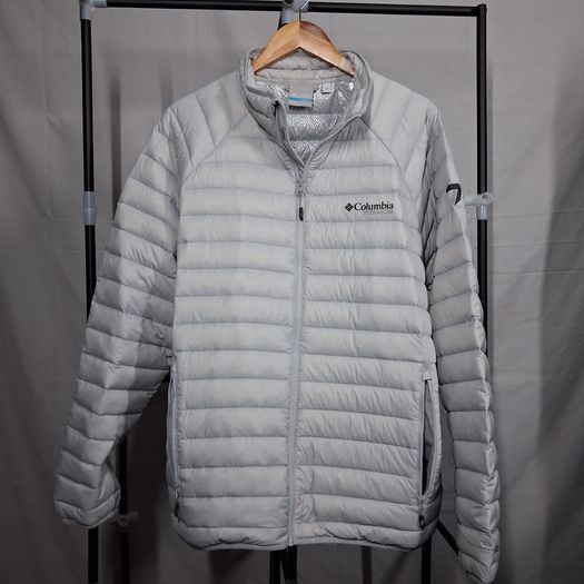 Columbia Titanium Alpha Trail 800 Down Jacket  Light Grey  Large