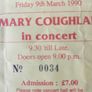 MARY COUGHLAN In Concert de-Lacy House Oliver Plunkett Street, Cork Friday 9th March 1990. Image 5