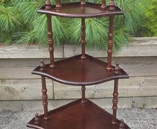 Vintage  5 Shelf Corner Unit