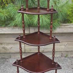 Vintage  5 Shelf Corner Unit