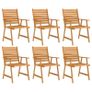 7 Piece Garden Dining Set Solid Acacia Wood Image 3