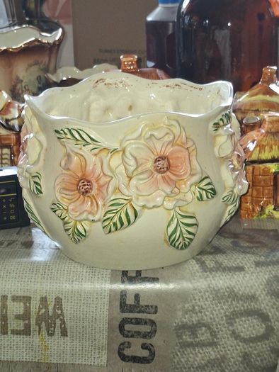 Old Large Ceramic Indoor Planter Jardiniere or Cachepot, Postage Available or Collection