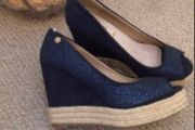 shoes new wedge navy