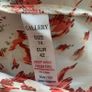 Gallery ivory/ burgundy blouse. Size 14 Image 6