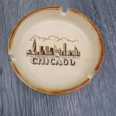 Vintage Chicago Skyline Ashtray