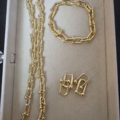 Necklace bracelet and earrings