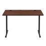 Office Computer Desk, Walnut Desktop and Black Frame, Rectangular, Simple Assembly, 120 x 60 x 73.6 cm Image 3