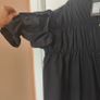 BNWT Cameo Rose Black Ruched Button Front Mini Smock Dress, size S Image 7