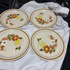 Mountain Wood Stoneware large dinner plates