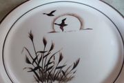 Vintage Hinging plates made in Arklow Ireland.