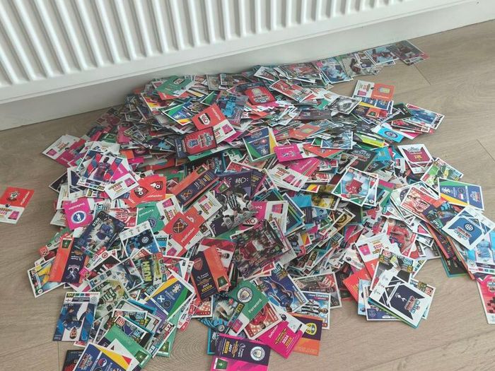 Thousands of Match Attax and Panini Football Cards
