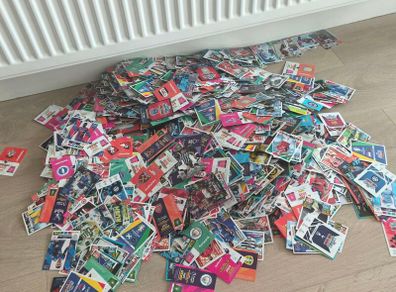 Thousands of Match Attax and Panini Football Cards