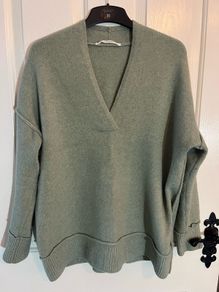 Yaya Jumper in Sage Green - Size M / Size 12