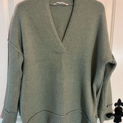 Yaya Jumper in Sage Green - Size M / Size 12
