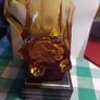Amber glass jug 4 inches high Image 6