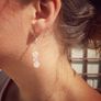 Handmade Rose Quartz Earrings Image 2