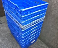 10 x Stacking Nesting Crate Ventilated