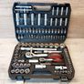 TEENO 108 Piece 1/4"&1/2" Drive Socket Set with Bits Set,72 Quick Release Ratchet Wrench,Chrome Vanadium Image 3