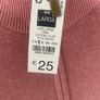 1/4 Zip  Dunnes Pink Cotton Image 3