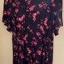 New Look Maternity Black with Pink Flowers Short Sleeve Top Image 2