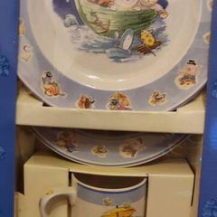 New Aynsley Nursery Rhyme Collection 3 piece plate set