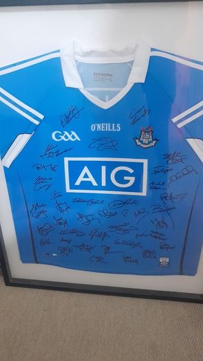 Signed & Framed 2016 All Ireland winning Dublin GAA Squad Jersey/Shirt. Football, all Ireland winners.