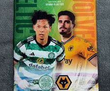 Celtic vs wolves match program magazine