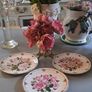 Vintage Rose Plates X 3 Image 7