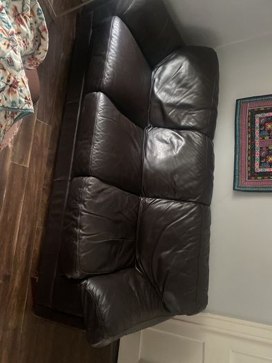 leather sofa