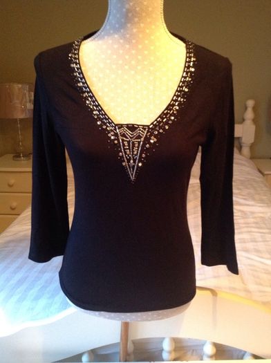 Bnwt Next Black Top Size 10