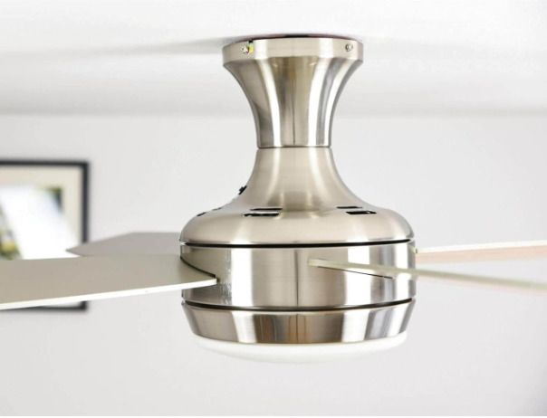 AireRyder Ceiling Fan Saturn Nickel with Lighting and Remote Control 52 132cm Blades in Silver and Pine